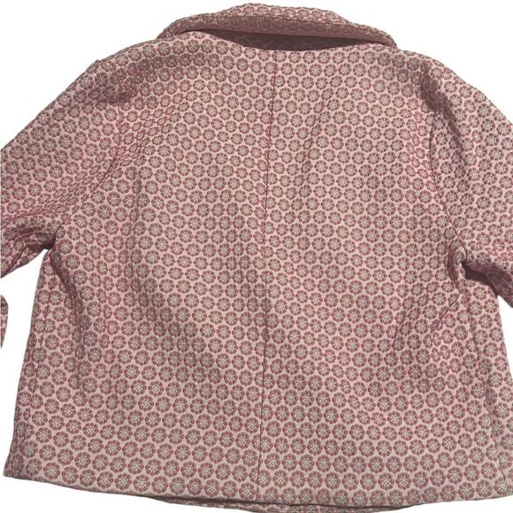 Show Me Your Mumu Pink Daisy Jacquard Floral Crop Jacket Size M NWT - Picture 6 of 12